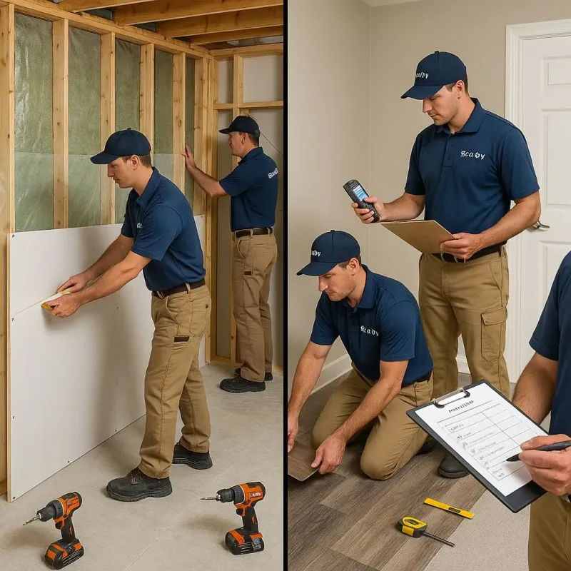 Repairs and Reconstruction process in Hopedale, MA